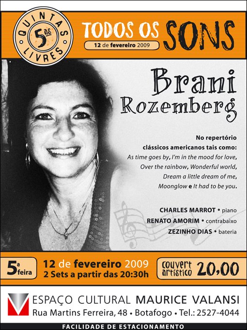 Brani Rozemberg interpreta clássicos americanos no RJ