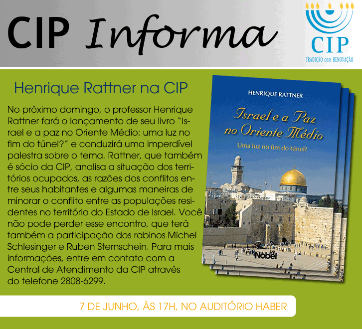 LANÇAMENTO DO LIVRO DO PROF. HENRIQUE RATTNER