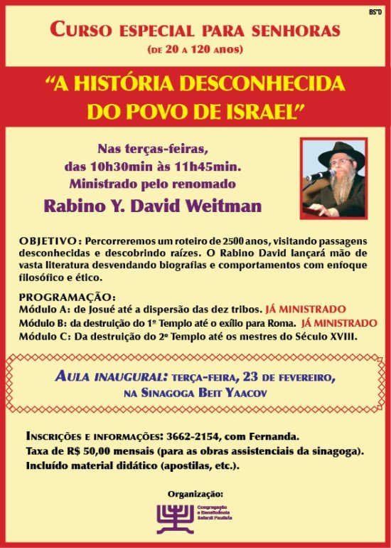 Palestras do Rabino David
