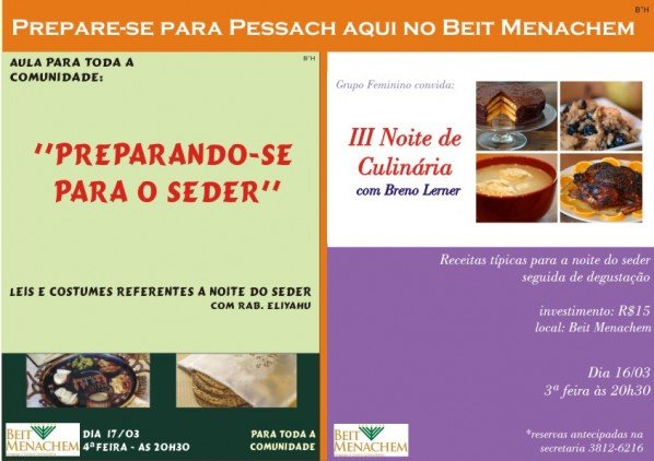 Prepare-se para Pessach