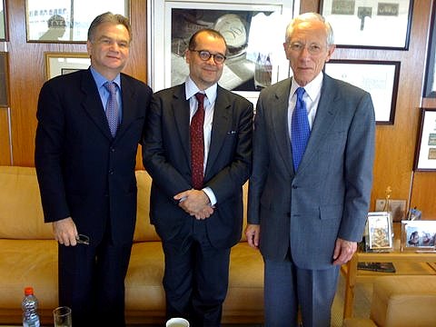 Vice-Presidente da Fisesp encontra-se com Stantley Fischer