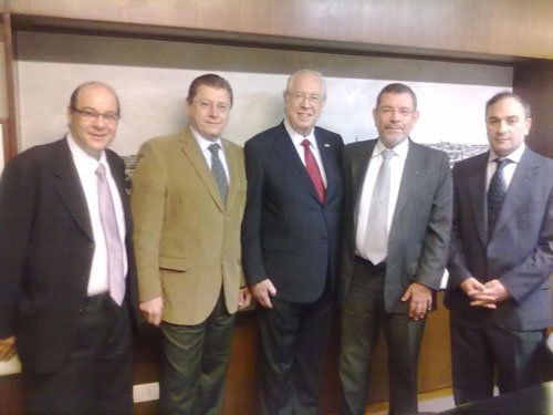 Encontro dos representantes da Câmara Brasil-Israel e Câmara Argentino-Israeli