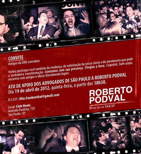 Roberto Podval ganha ato de apoio em SP