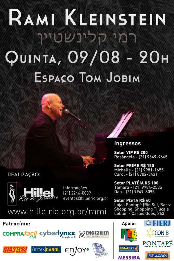 Rami Kleinstein toca no Rio de Janeiro