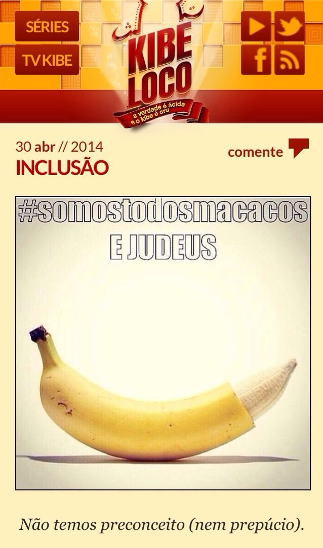 Nosso meme no Kibeloco