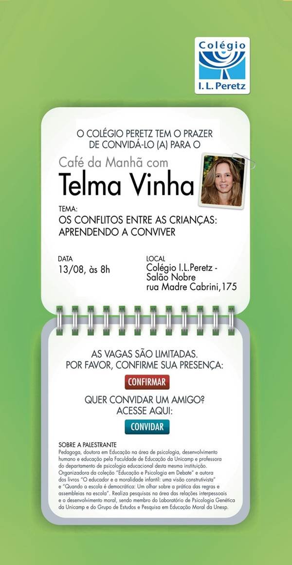 PALESTRA COM TELMA VINHA