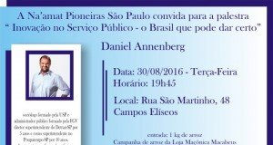 NAAMAT SP RECEBERÁ DANIEL ANNENBERG PARA PALESTRA