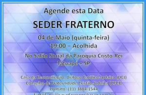 Representantes de diversas religiões participam de Seder Fraterno