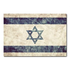 Placa Decorativa - Bandeira Israel