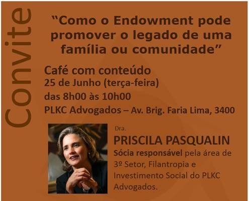 Cambici e PLKC Advogados realizam palestra gratuita sobre Fundos Patrimoniais
