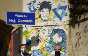 Consulado de Israel celebra amizade com Brasil e São Paulo em grafite na Av. Nove de Julho