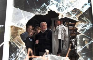 O presidente Isaac Herzog e o presidente alemão Frank-Walter Steinmeier visitam o Kibutz Beeri