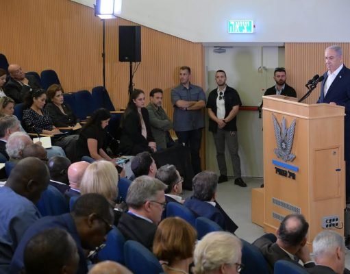 Observações do primeiro-ministro Benjamin Netanyahu aos embaixadores estrangeiros
