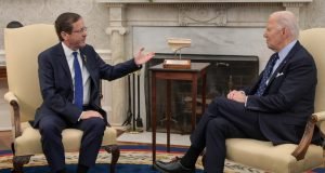 Herzog agradece Biden pelo apoio inabalável a Israel em encontro na Casa Branca