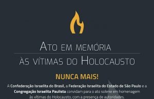 Comunidade Judaica promove Ato em Memória às Vítimas do Holocausto