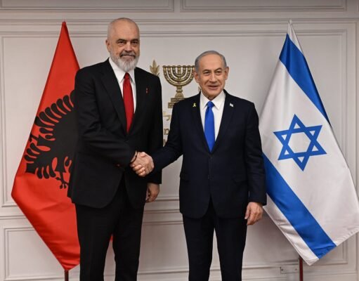 Netanyahu se reúne com o primeiro-ministro albanês