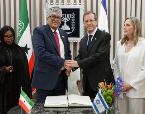 Presidente da Somalilândia faz visita histórica a Israel